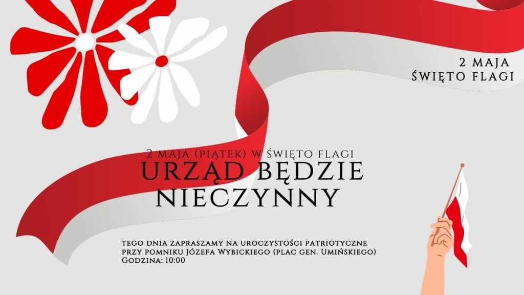 plakat - 2 maja urząd nieczynny